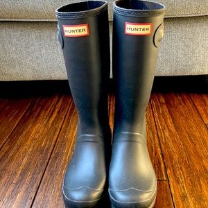 Black Hunter Rain Boots (Big Kids)